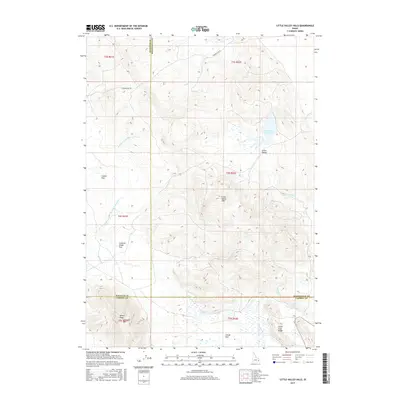 2017 Map of Little Valley Hills, 2017 Print