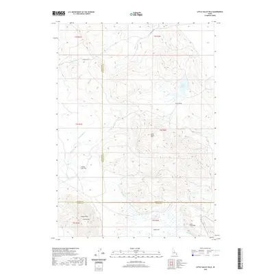2020 Map of Little Valley Hills, 2020 Print