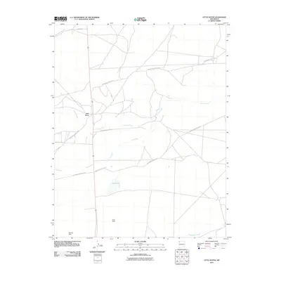 2010 Map of Little Water, 2010 Print