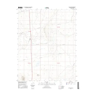 2017 Map of Little Water, 2017 Print