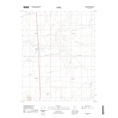 2020 Map of Little Water, 2020 Print