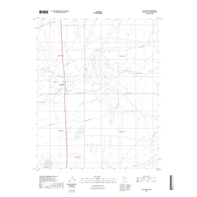 2023 Map of Little Water, 2023 Print