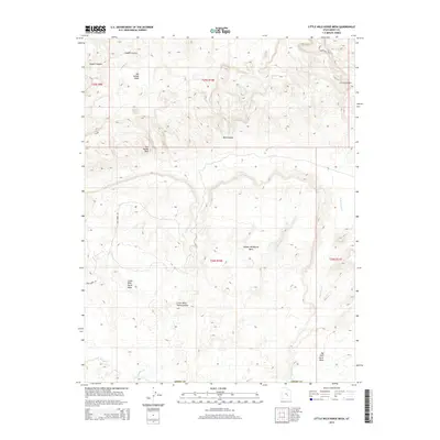 2014 Map of Little Wild Horse Mesa, 2014 Print