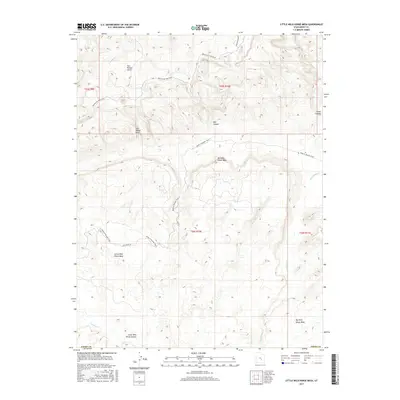 2017 Map of Little Wild Horse Mesa, 2017 Print