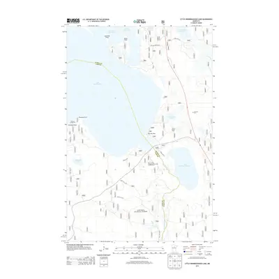 2013 Map of Little Winnibigoshish Lake, 2013 Print