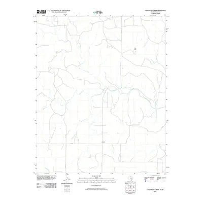 2010 Map of Little Wolf Creek, 2010 Print