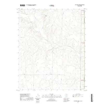 2019 Map of Little Wolf Creek, 2019 Print