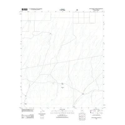 2012 Map of Little Wood Canyon, 2012 Print