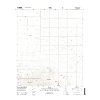 2014 Map of Little Wood Canyon, 2014 Print