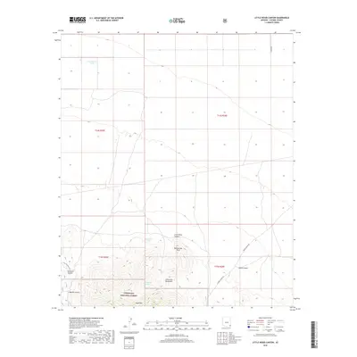 2018 Map of Little Wood Canyon, 2018 Print