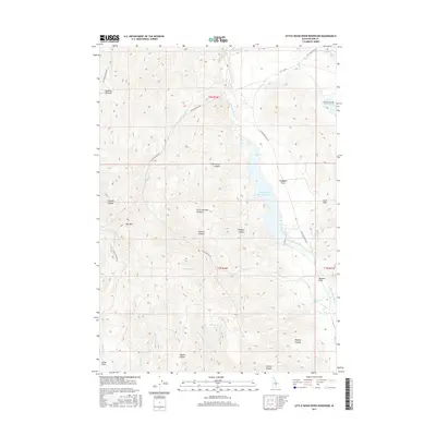 2017 Map of Little Wood River Reservoir, 2017 Print