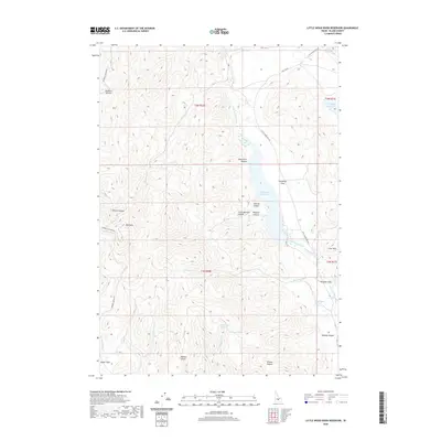2020 Map of Little Wood River Reservoir, 2020 Print