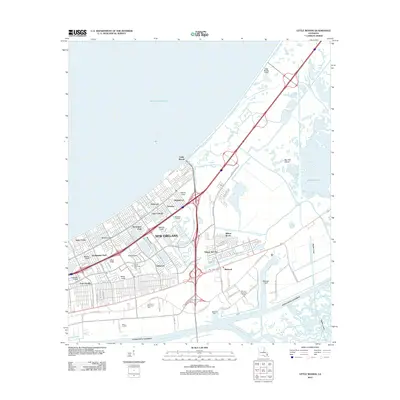 2012 Map of Little Woods, 2012 Print