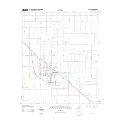 2012 Map of Littlefield, 2012 Print