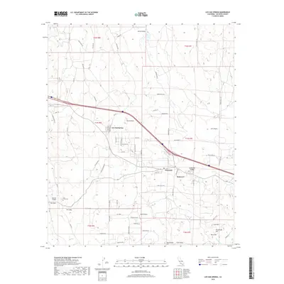 2018 Map of Live Oak Springs, 2018 Print