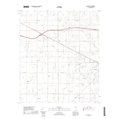 2018 Map of Live Oak West, 2018 Print