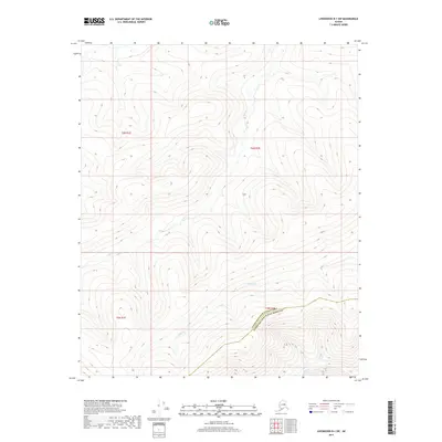 2017 Map of Livengood B-1 SW, 2017 Print