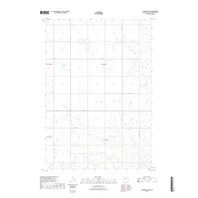 2017 Map of Livermant Lake, 2017 Print