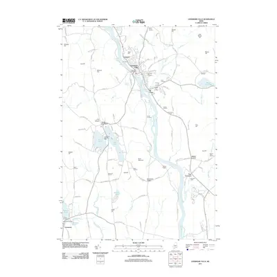 2011 Map of Livermore Falls, 2011 Print