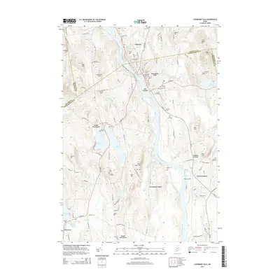 2014 Map of Livermore Falls, 2014 Print