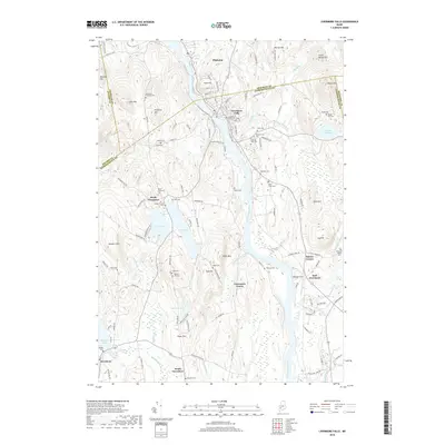 2018 Map of Livermore Falls, 2018 Print