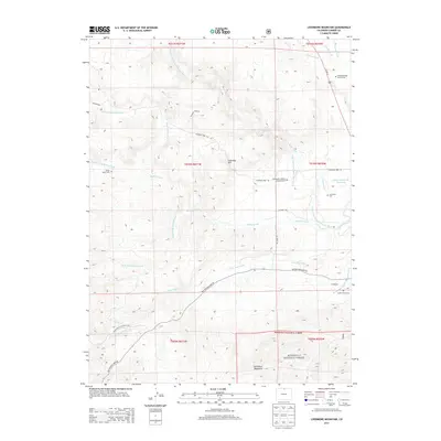 2013 Map of Livermore Mountain, 2013 Print