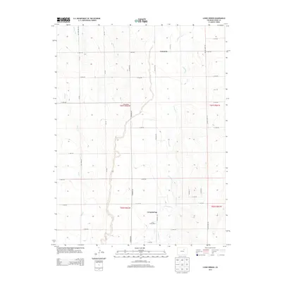 2013 Map of Living Springs, 2013 Print