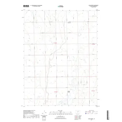 2019 Map of Living Springs, 2019 Print