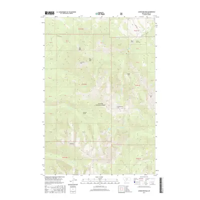 2017 Map of Livingston Peak, 2017 Print