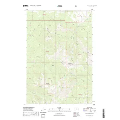 2020 Map of Livingston Peak, 2020 Print