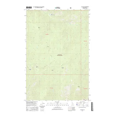2017 Map of Liz Butte, 2017 Print