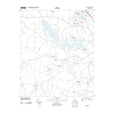 2011 Map of Lizella, 2011 Print