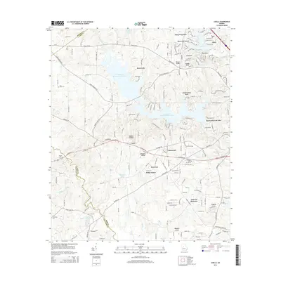 2014 Map of Lizella, 2014 Print