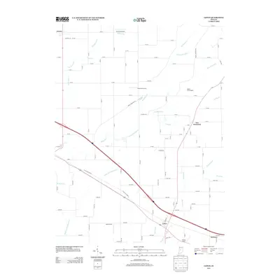 2013 Map of Lizton, 2013 Print