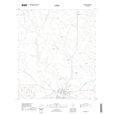 2019 Map of Llano North, 2019 Print