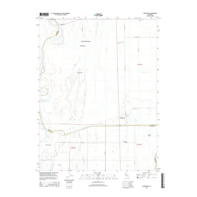 2015 Map of Llano Seco, 2015 Print