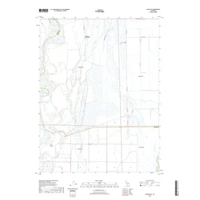 2018 Map of Llano Seco, 2018 Print
