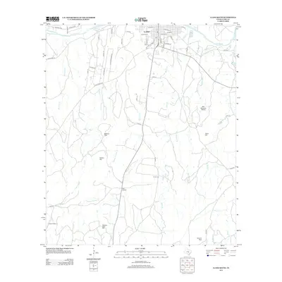2012 Map of Llano South, 2012 Print