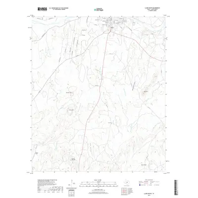 2019 Map of Llano South, 2019 Print
