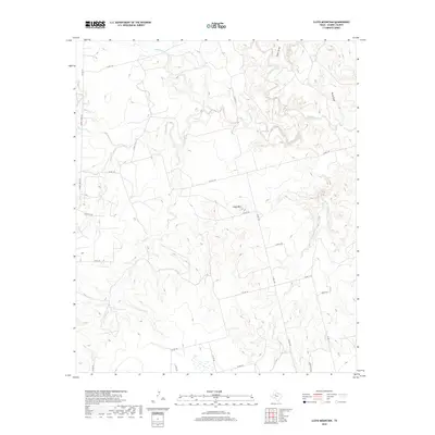 2019 Map of Lloyd Mountain, 2019 Print