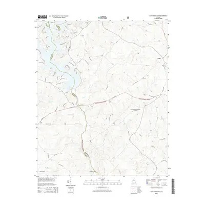 2014 Map of Lloyd Shoals Dam, 2014 Print