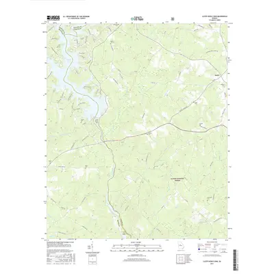 2017 Map of Lloyd Shoals Dam, 2017 Print