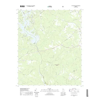 2020 Map of Lloyd Shoals Dam, 2020 Print