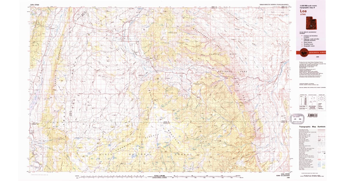 1980s Maps of Emery County, UT | Pastmaps