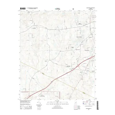 2014 Map of Loachapoka, 2014 Print
