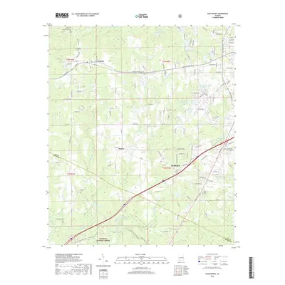 2018 Map of Loachapoka, 2018 Print