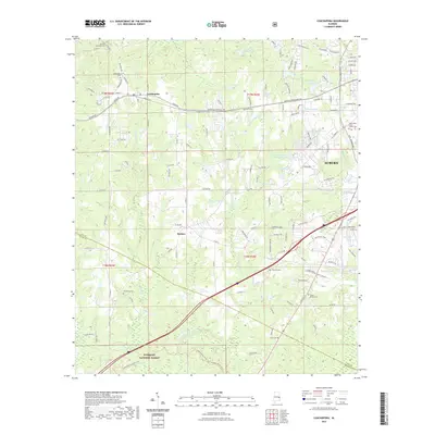 2021 Map of Loachapoka, 2021 Print