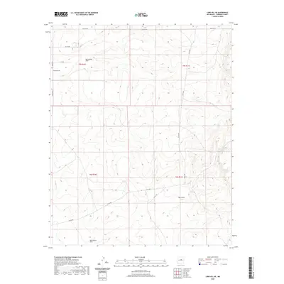 2020 Map of Lobo Hill NE, 2020 Print