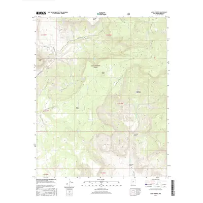 2017 Map of Lobo Springs, 2017 Print
