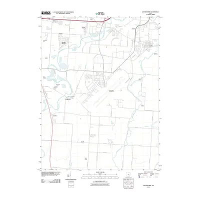 2010 Map of Lockbourne, 2010 Print